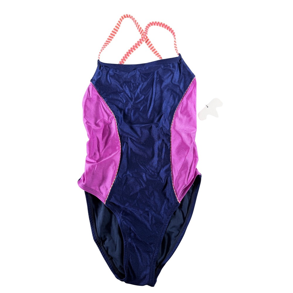 Dolfin Uglies Revibe Women String Back One Piece Swimsuit Indigo Size 32 (Small)